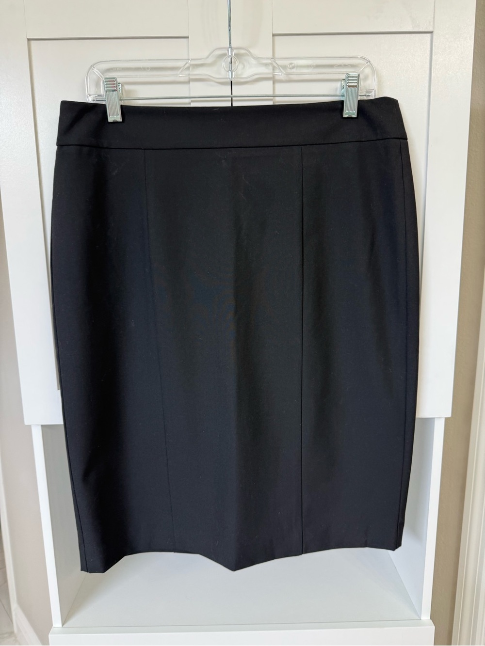 NWT Ann Taylor Factory Black Pencil Skirt Size 10 Stretch Workwear
